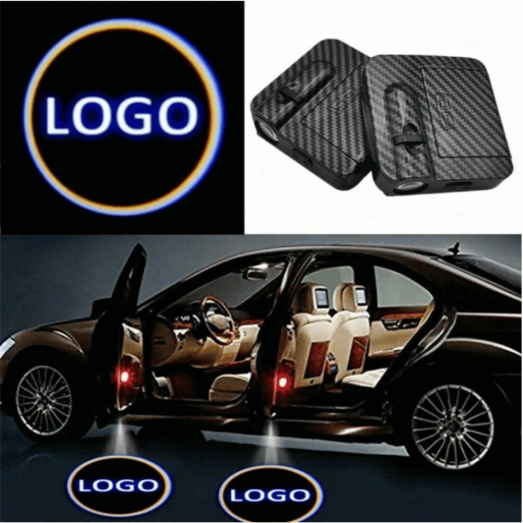 Wireless LED Car Door Projector Lights