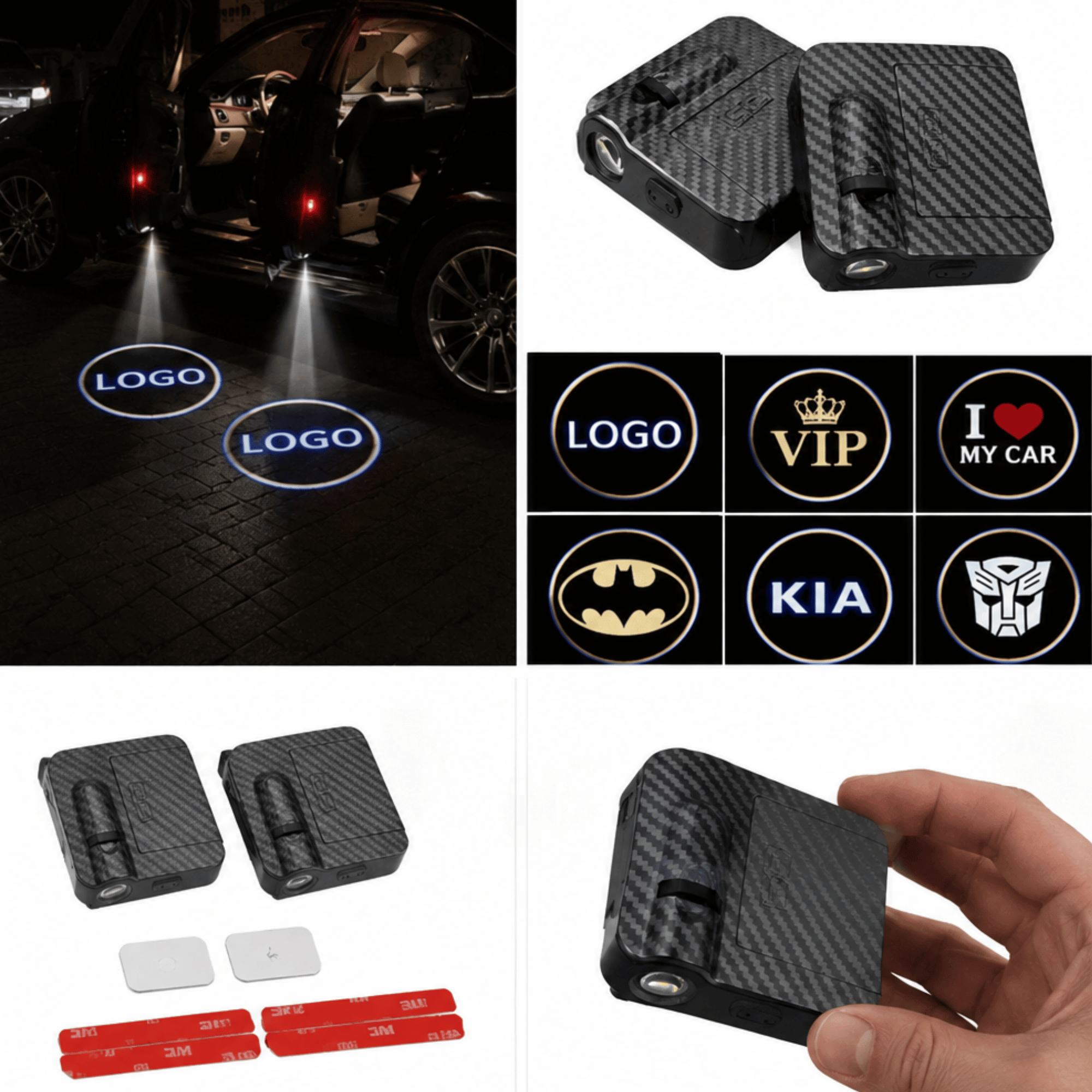 Wireless LED Car Door Projector Lights