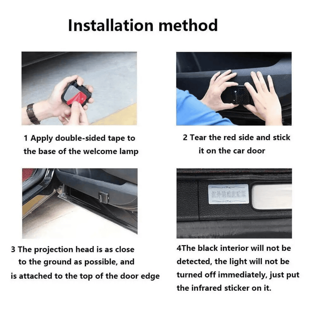 Wireless LED Car Door Projector Lights